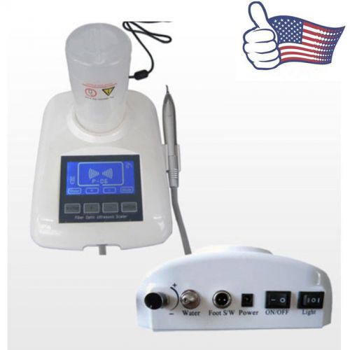 Ultrasonic Piezo Scaler w/ Bottle Fiber Optic Handpiece EMS Style LED Light YSV