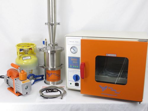 Vacuum oven 0.9 cu vacuum drying oven &amp; 1lb. closed loop system for sale