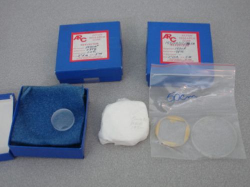 Lot of 6 Laser Optics Tuner Lens Beam Splitter Filter Batch Lot