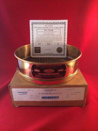 U.S. Standard Testing Sieve 8&#034;, 5.6mm METRIC  Co.&#034; NO. 3-1/2 (FAST SHIPPING!!)