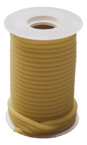 50 feet 1/8 ID x 3/32 x 5/16 OD REEL LATEX SURGICAL RUBBER TUBING AMBER heavy