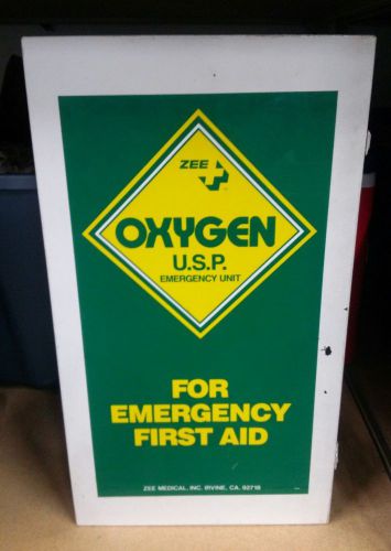 Zee Emergency Oxygen U.S.P Unit Tank &amp; Case