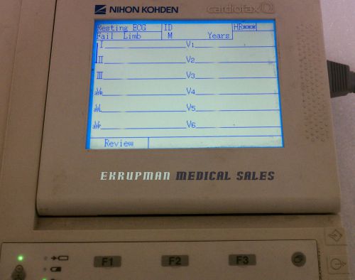 Nihon Kohden Cardiofax Q - ECG EKG 9130K Cardiology Vascular Electrocardiograph