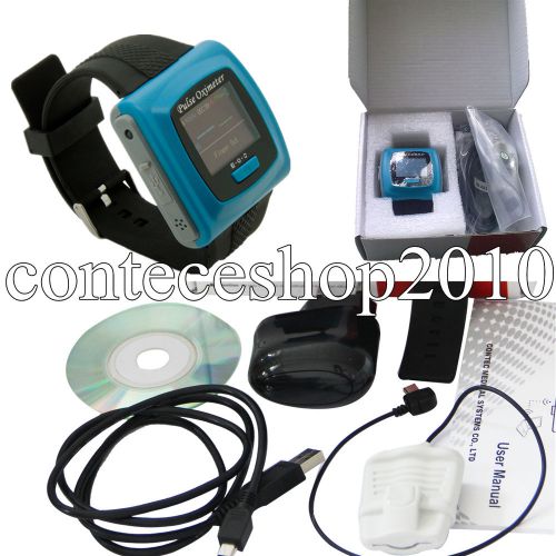 NEW CMS-50F Wrist Pulse Oximeter, Spo2 Monitor Daily And Overnight Sleep CE FDA