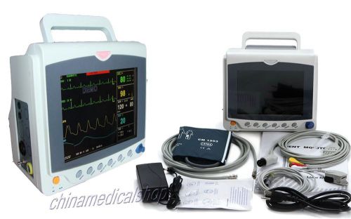 2013 NEW 8.4-inch 6-Parameter Patient Monitor NIBP SPO2 ECG TEMP RESP PR