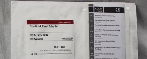 COOK THAL-QUICK  TUBE SET REF# C-TQTS-1000 G06787 New Exp: 09-2014