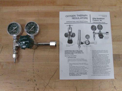 CHEMETRON OXYGEN THERAPY PRESSURE REGULATOR; P/N: 32-26-2007 / 62007G ~NEW~