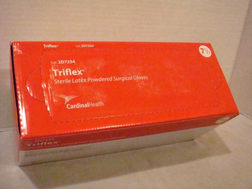 TRIFLEX STERILE LATEX POWDERED GLOVES 40 Pair~SIZE 7 1/2~UN OPEN BOX