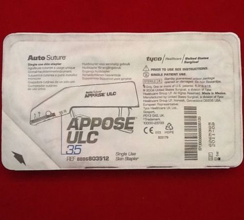 ONE AUTO SUTURE APPOSE ULC 35 Ref 803512 SINGLE USE SKIN STAPLER