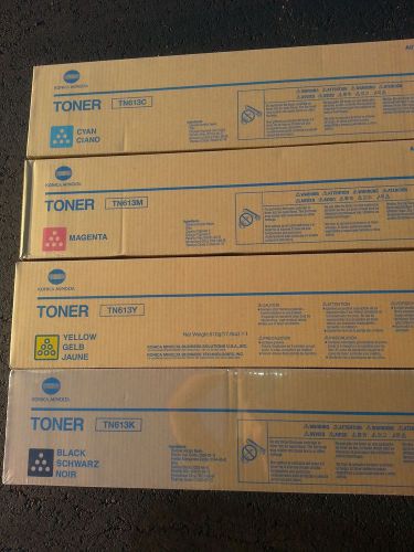 Konica Minolta Bizhub C552 c652 OEM toner set TN-613 cyan/yellow/magenta/black