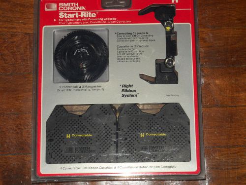 Smith Corona Start-Rite Kit H 63503 3 Print wheels, 4 Correctable Ribbon Cassett