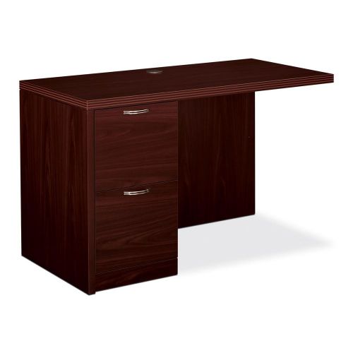 The Hon Company HON115906LAFNN Valido Series Laminate Mahogany Desk Ensemble