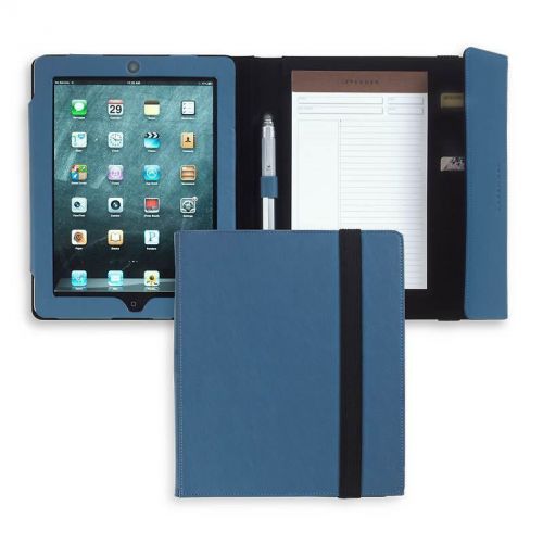 Levenger work &amp; play lpad folio-blue *unused* for sale