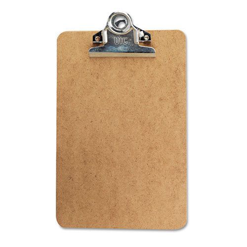 Universal Hardboard Clipboard w/High-Capacity Clip, 1&#034;, 6w x 9h - UNV05610