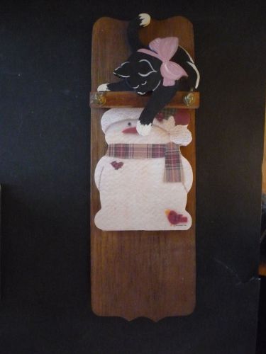 Wooden Memo Pad holder, Cat Memo Pad Holder