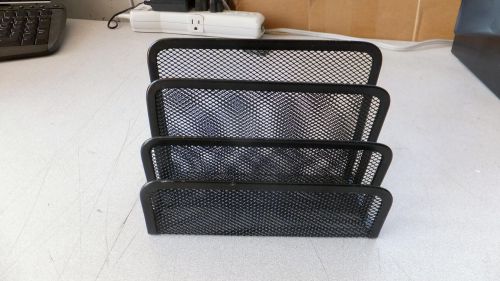 Used 3-slot desktop file, metal mesh, 7 x 3 w/warranty for sale