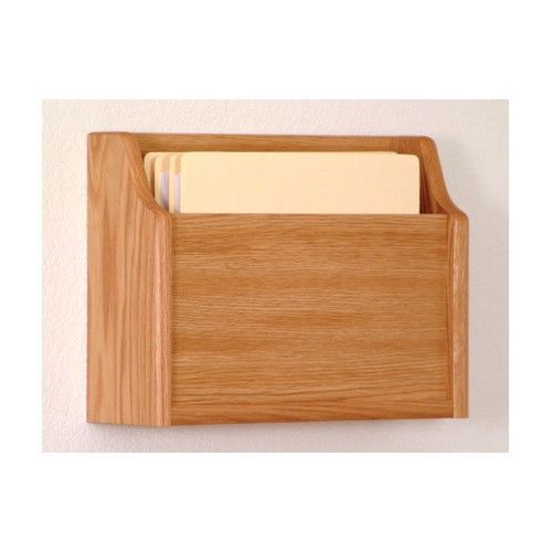 Wooden Mallet Extra Deep Single Pocket Chart Holder Light Oak