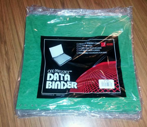 Acco data Hanging Printout Binders (Lot of  10) 14 7/8&#034; x 11&#034;  Dark Green