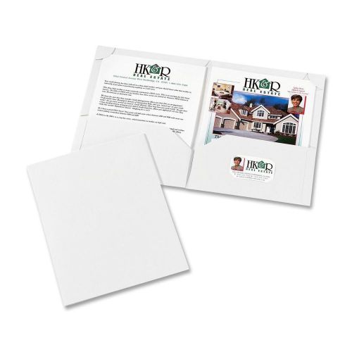 Avery 47761 2-pocket folder, letter size, 20 sheet capactiy, 10/pk, white for sale