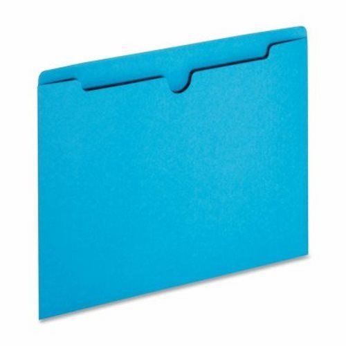 Sparco File Jacket, Ltr, 11Pt, Flat, 50 Cap, 100/BX, Blue (SPR26558)