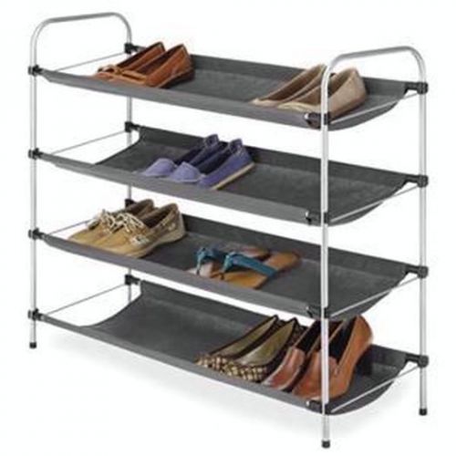 4 Tier Fabric Closet Shelves Storage &amp; Organization 6779-4485