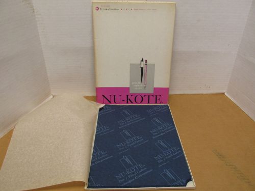 Nu-kote  blue carbon paper for all typewriter 8 1/2 x 11 1/2 (100 sheets) for sale