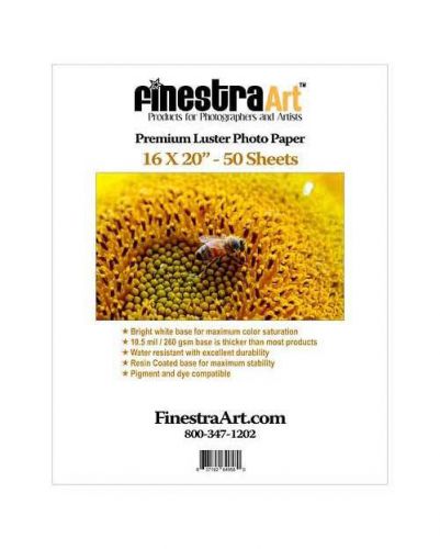 16&#034; x 20&#034; FINESTRAART.COM Premium Luster Photo Paper 50 sheets