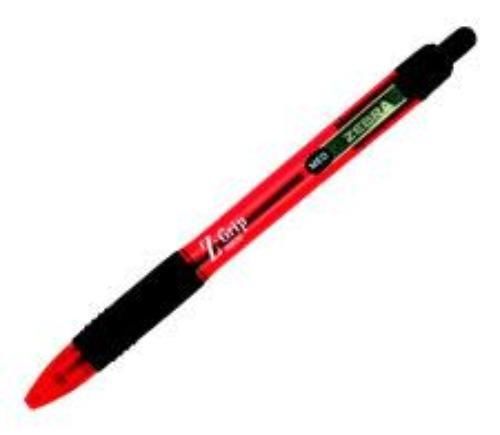 Zebra Z-Grip Neon RT Ball Point Red