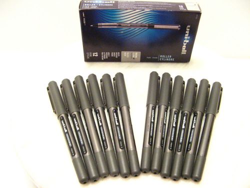 UNI-BALL UNI VISION STICK BLACK INK PEN Pack of 12 0.5mm 60106