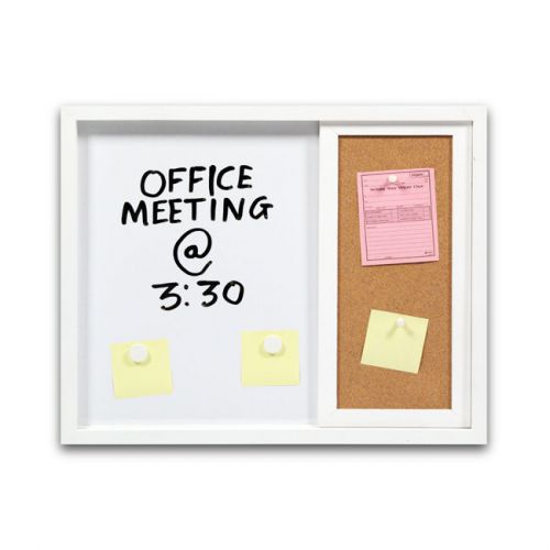 Board Dudes 18 X 22 Sliding Cork Dry Erase Marker Board