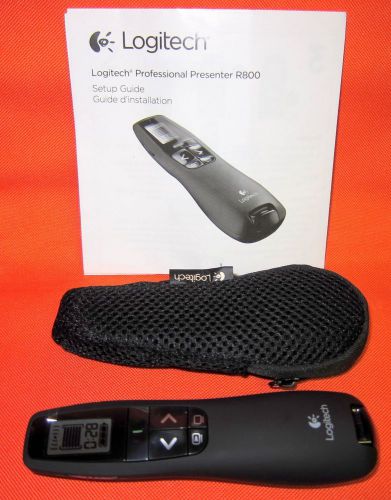 Logitech professional r800 presenter green laser pointer 100ft range! new!! for sale