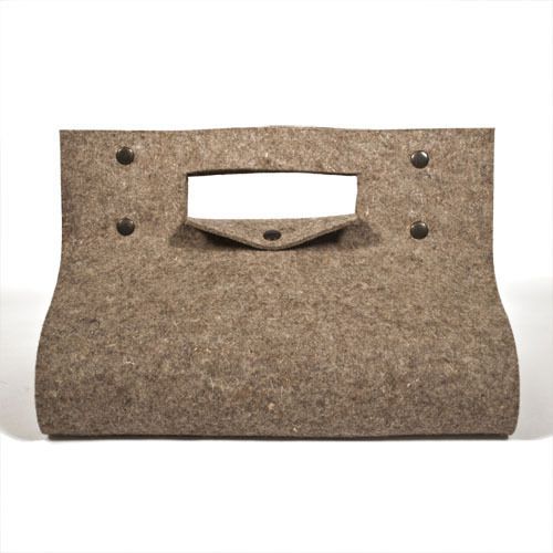 GRAY FELT CARRY CASE 15&#034; X 15&#034; WITH RECTANGULAR HANDLE