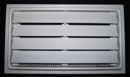 Flood vent (8&#034; x 16&#034;) white / crawl space / crawlspace / fema / air vent for sale