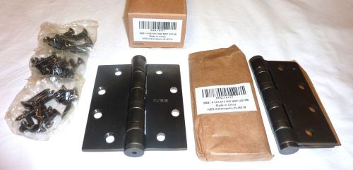 3 ives 5bb1hw 4.5&#034; x 4&#034; 613 us10b nrp 5 knuckle mortise door hinges dark bronze for sale