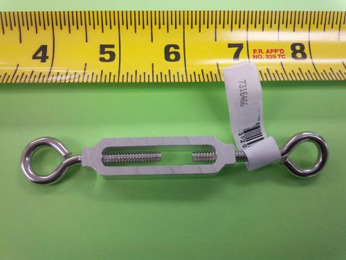 Stainless steel turnbuckle - tendeur acier inox - 5 1/2 in x 3/16in 55lb tensile for sale