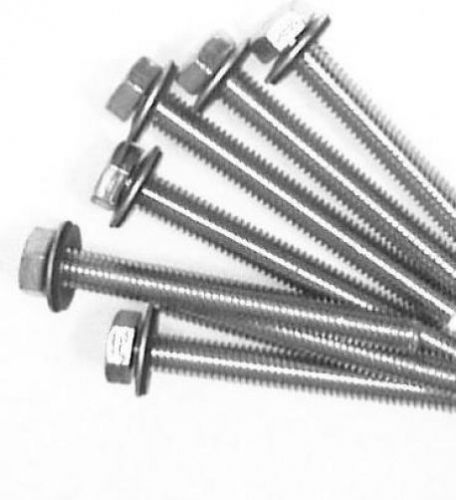 Steel building 500 new grain bin tap bolts 5/16 x 3&#034; grade 5 bonded seal &amp; nut for sale