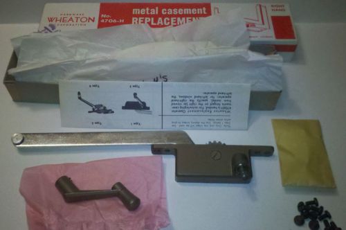 Weaton 4706 H Metal Casement Window Operator Replacement RH Bronze Lacquer New