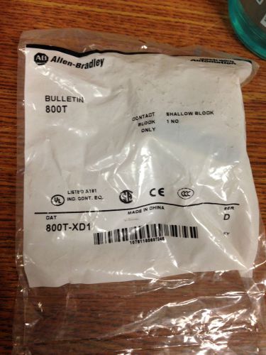 NEW LOT OF 2 ALLEN-BRADLEY CONTACT BLOCK 800T-XD1