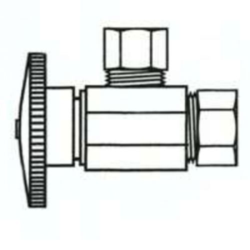 5/8Comp X 1/2 Qtr Turn Ang Vlv PLUMB PAK Water Supply Line Valves PP62-1PCLF
