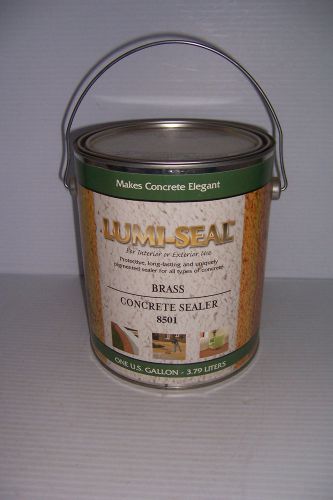 LUMI-SEAL CONCRETE SEALER PAINT 1 GALLON BRASS 8501 NEW!