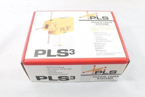 Pacific Laser Systems PLS3 3-Beam Self-Leveling Laser NEW