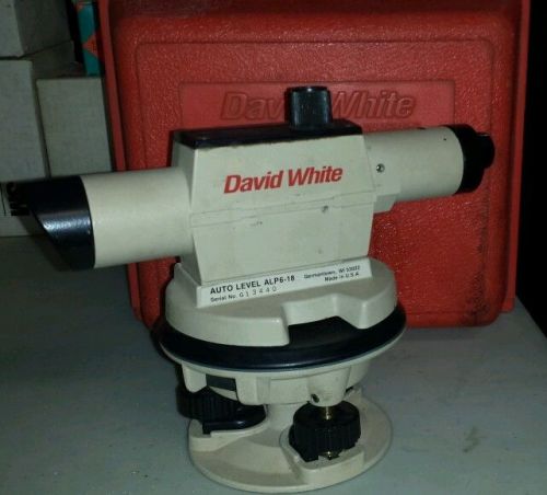 David White Auto Level Transit Level Model ALP6-18 in original case