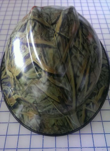 &#034;Hydrodipped V Guard - Camo Marsh Hard Hat&#034;