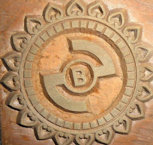 Vintage Ornament Letterspress Wooden Block Good For Study Monogram Block m577