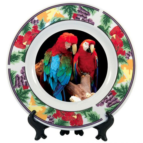 Overstock sale! 7.5&#034; sublimation ceramic red design plate - 36/case! for sale