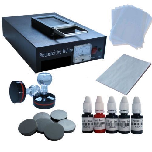 Self Inking Flash Stamp Making Kit Hobby Business Craft All  One Custom Pad DIY