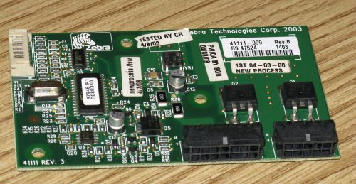 ZEBRA TECHNOLOGIES 41111-099 POWER ADAPTER BOARD  FOR ZEBRA 110XiIII PLUS