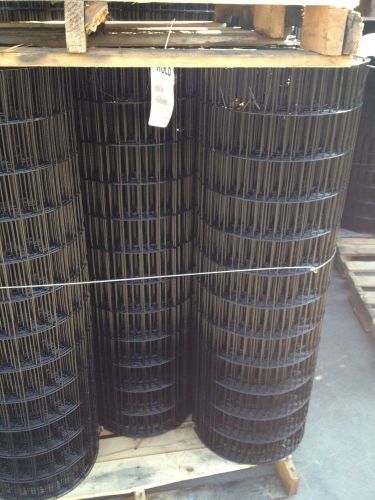 1.5x4&#034; 14G 48&#034;x100&#039; Black PVC Coated Welded Wire Mesh Rolls