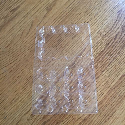 100 Clear Plastic Quail Egg Cartons 12 Eggs Each Carton