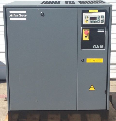 20hp atlas copco screw air compressor #627-1 for sale